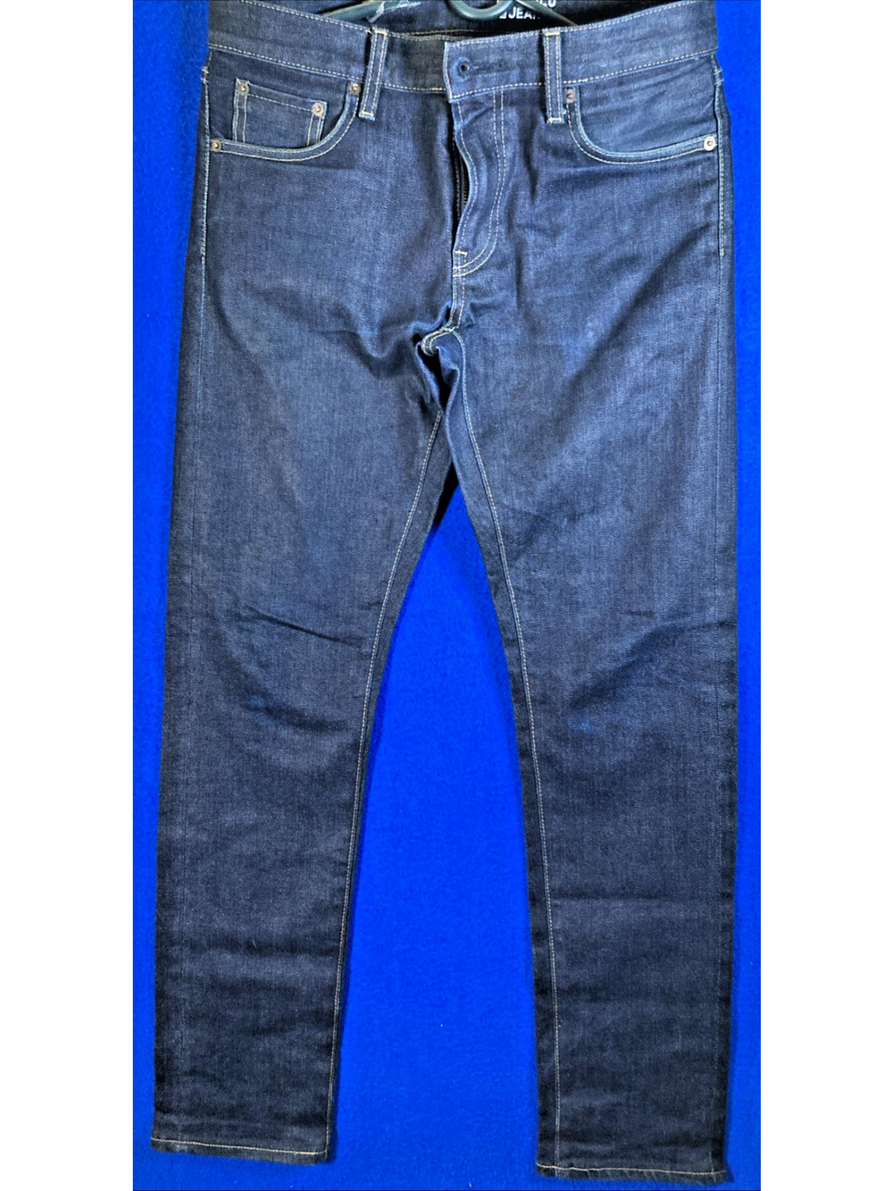 Uniqlo Women's Selvedge Slim Straight Jeans Japanese Kaihara Denim Size 4 - Picture 1 of 16